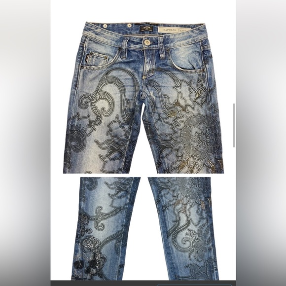Unique designer jeans by Raphael Paris. - Picture 7 of 8